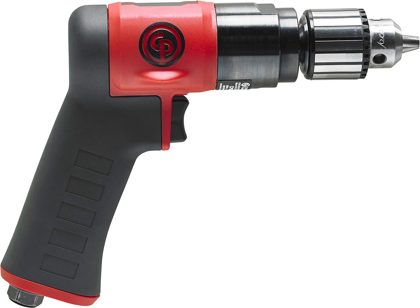 Chicago Pneumatic CP9287C - Air Power Drill, 3/8 Inch (10 mm), Keyless Chuck, Pistol Handle, 0.62 HP / 460 W, Stall Torque 4.1 ft. lbf / 5.5 NM, 3000 RPM, Hand Drill, Power Tools & Home Improvement