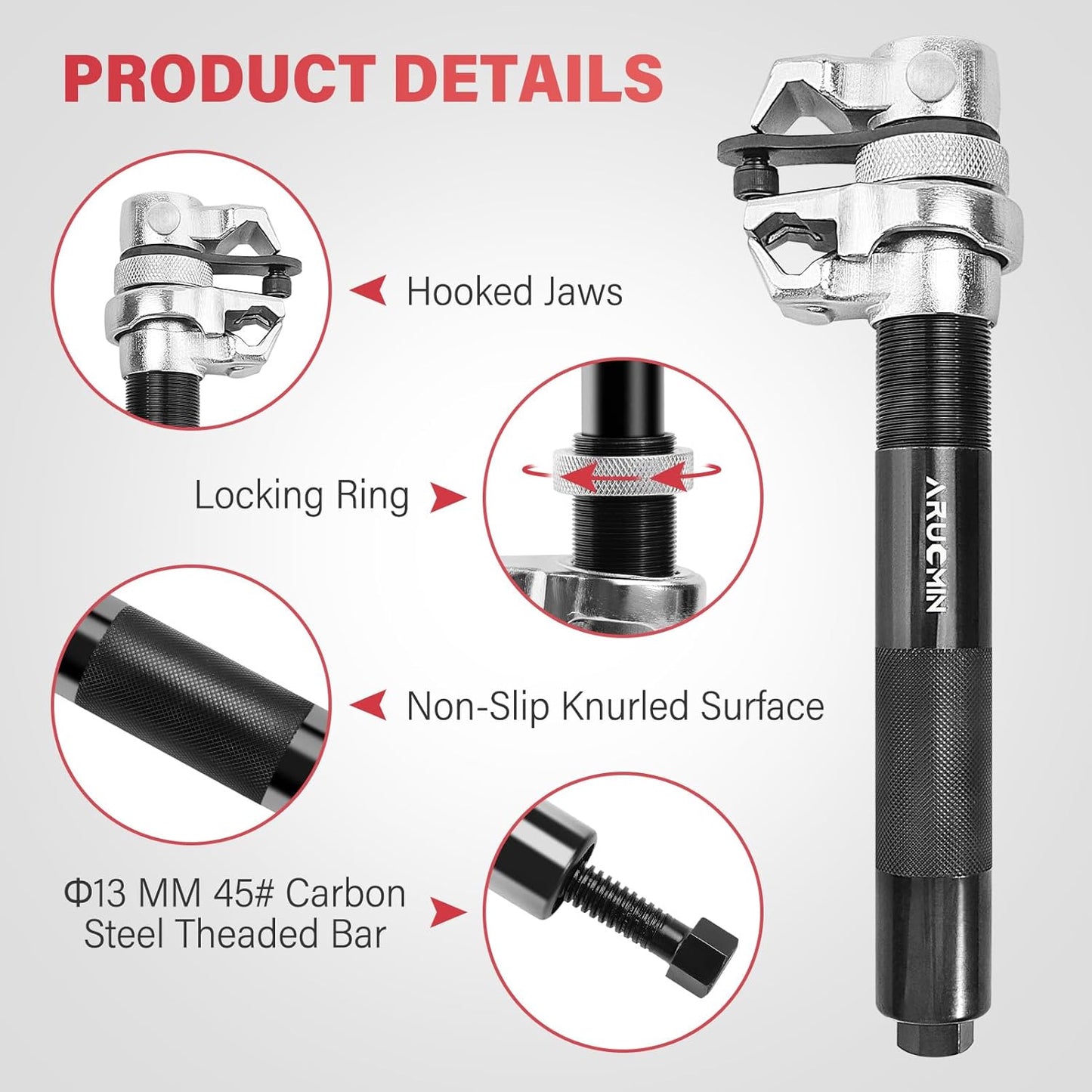 Coil Spring Compressor Tool,Heavy Duty Macpherson Strut Spring Compressor Set with Safety Bracket,2645 lb Capacity for Car Truck