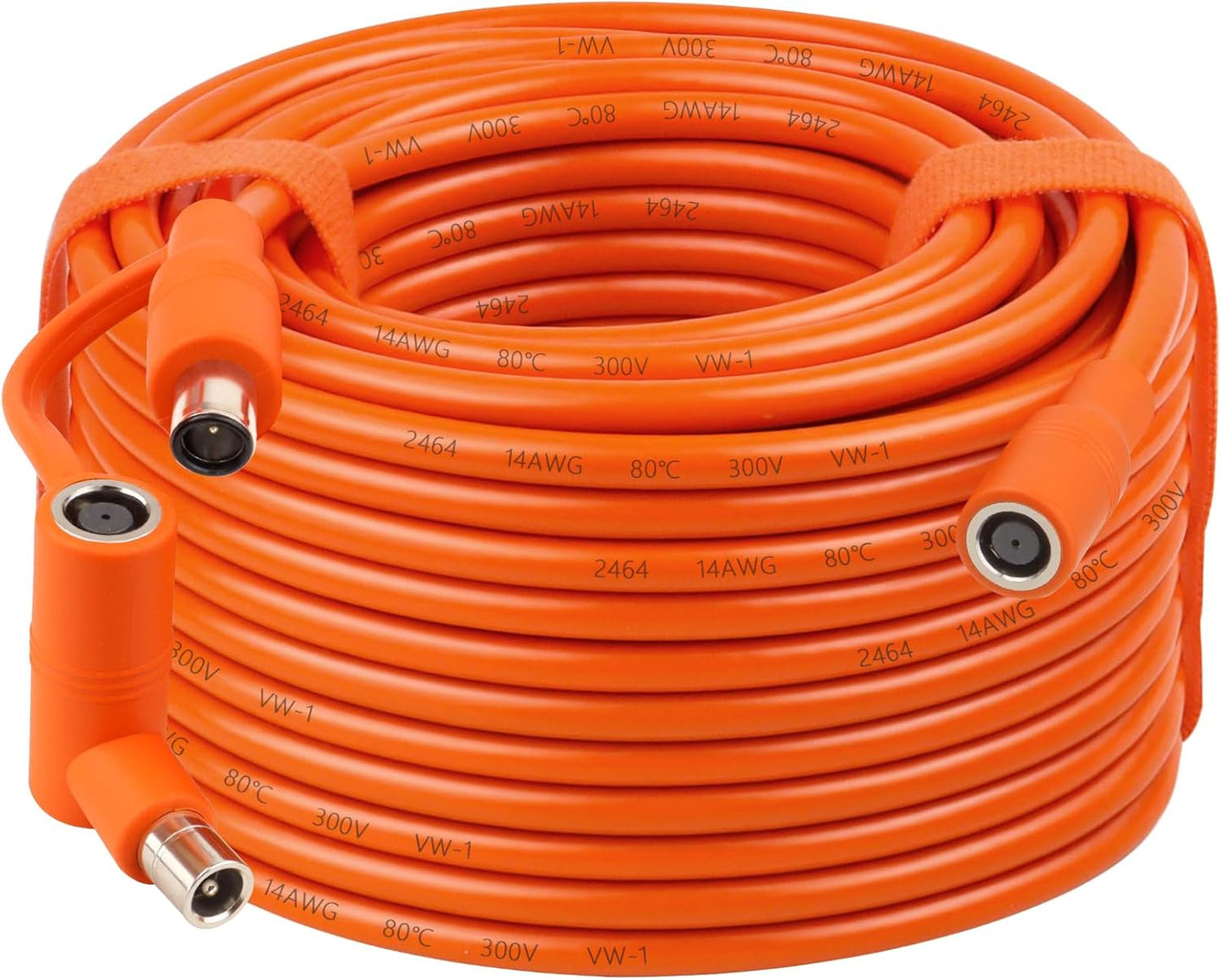 14AWG DC 8mm Extension Cable for Solar Panel 50FT,DC7909 Solar Panel Cable Female to Male with DC8020 Male Adapter Compatible with Aker,GZ Yeti,BLUETT,Jackery Portable Power Station - 50 Foot
