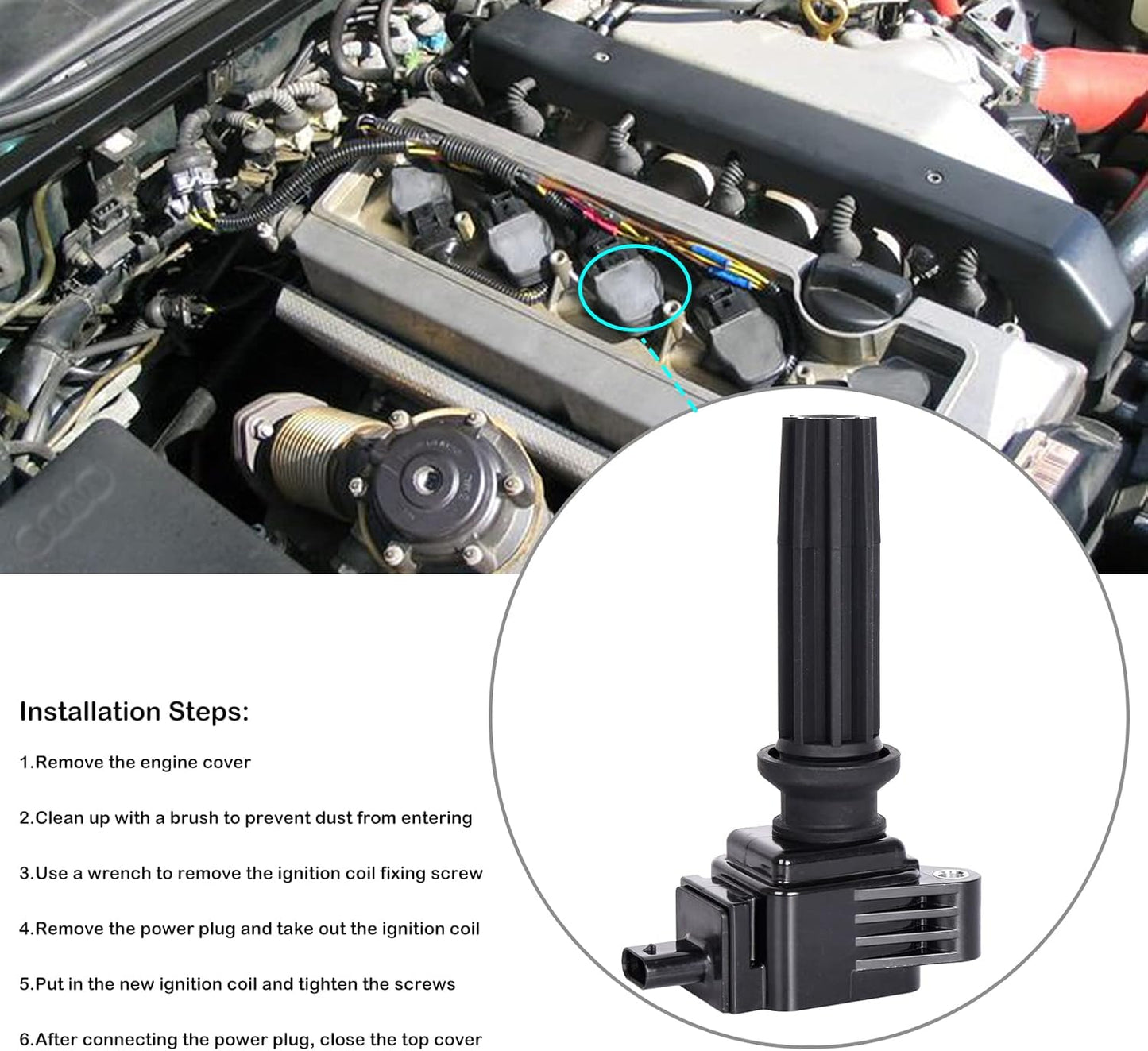 Set of 4 Ignition Coil Packs Fits for 2.0L L4 Ford Focus Escape Fusion Edge Lincoln MKC MKZ 2.0 2012 2013 2014 2015 2016 2017 2018 2019 OE# C1816 UF670 DG546