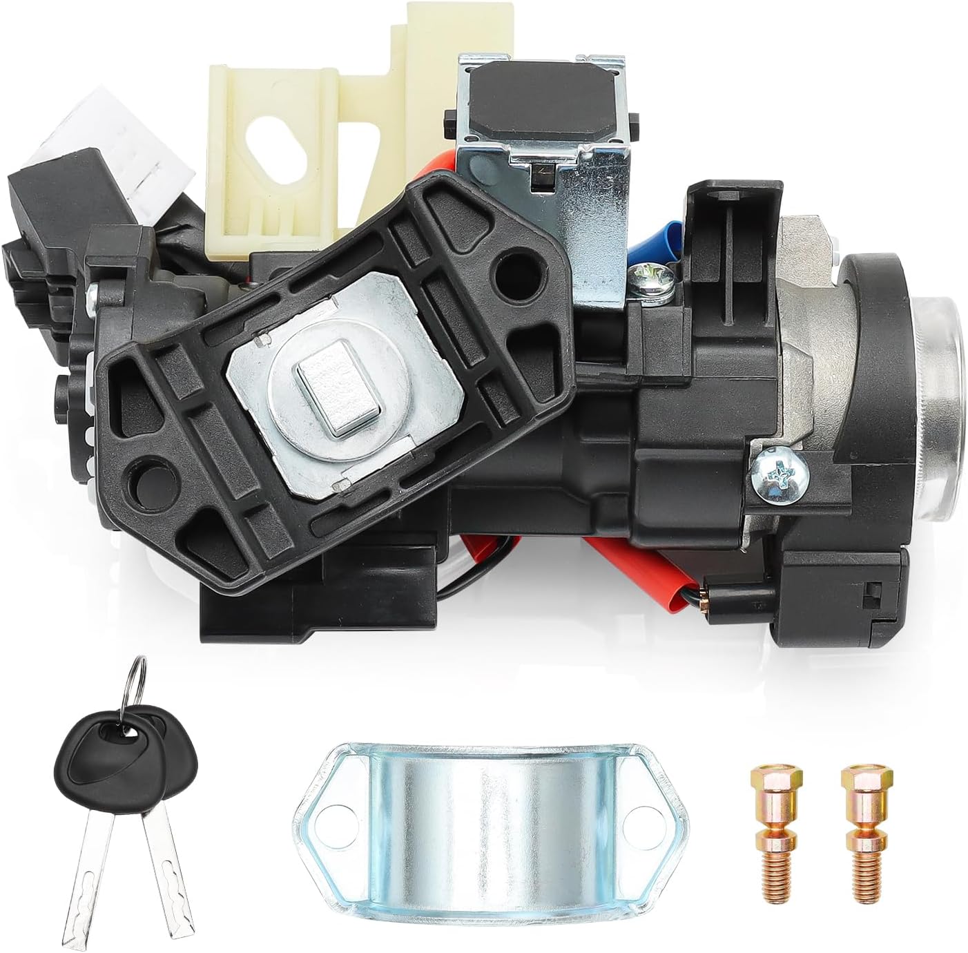 81910-M7110 Ignition Lock Cylinder Housing for Kia 2019-2021 Forte 2020-2022 Soul 2021-2023 Seltos Ignition Lock Switch Assembly with 2 Keys, Replaces 81900-M7E00 81905-M7140 Ignition Switch Kits
