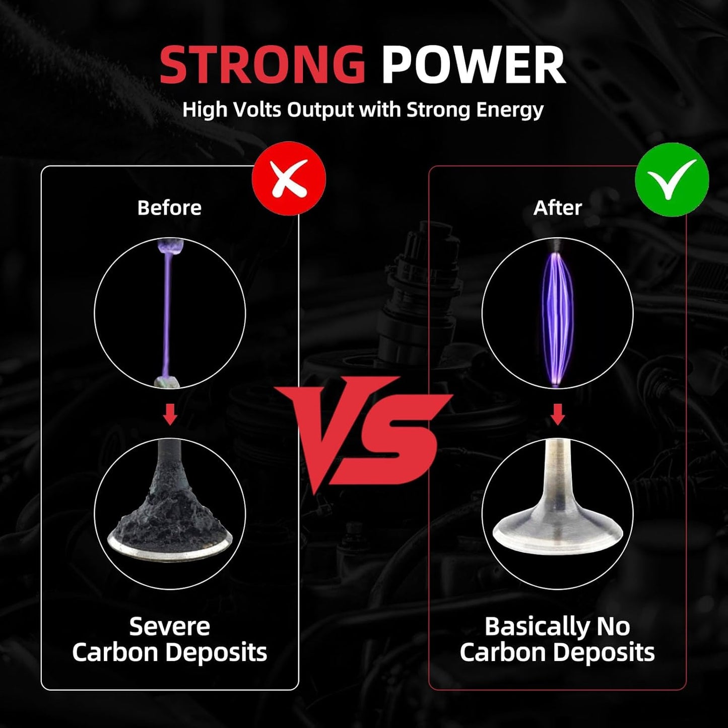 Set of 4 Ignition Coil Pack and Platinum Spark Plug for 1.8L 2.0L L4 2011-2019 Hyundai Elantra GT Coupe Tucson Kia Forte Soul Replaces UF651 C1804