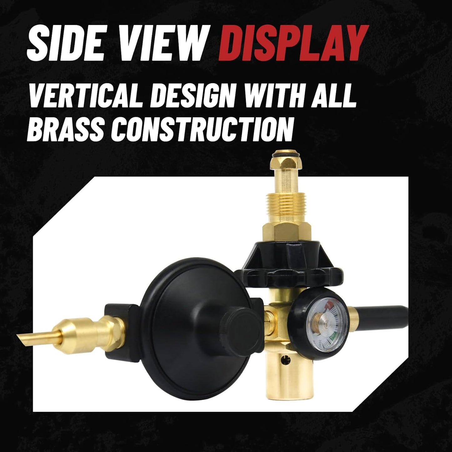 RX WELD Helium Tank Regulator Latex Balloon Filler Valve, CGA-580 Tank, Dual Latex And Foil Ballon Inflator (With Auto Foil Balloon Shut Off Valve)