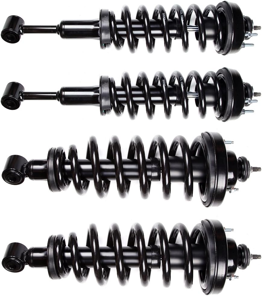 SCITOO Complete Strut shock Coil Spring Assembly kit fit 2006 2007 2008 2009 2010 for Ford Explorer,2006 2007 2008 2009 2010 for Mercury Mountaineer (Front Rear Pair)