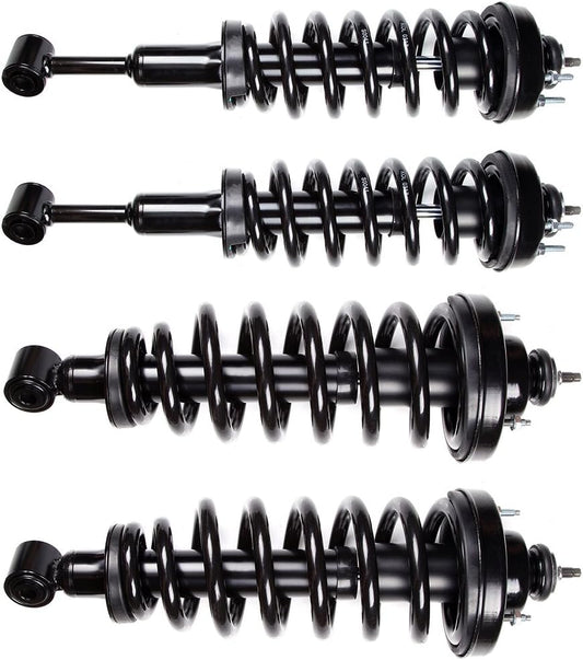 SCITOO Complete Strut shock Coil Spring Assembly kit fit 2006 2007 2008 2009 2010 for Ford Explorer,2006 2007 2008 2009 2010 for Mercury Mountaineer (Front Rear Pair)