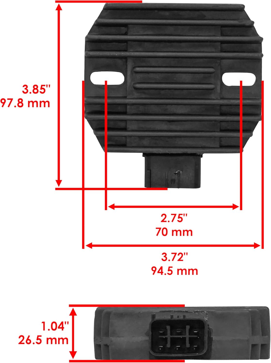 Caltric Regulator with Stator Pickup Ignition Coil Compatible with Kawasaki Mule 3010 KAF620 2001 2002 2003 2004 2005 2006 2007 2008