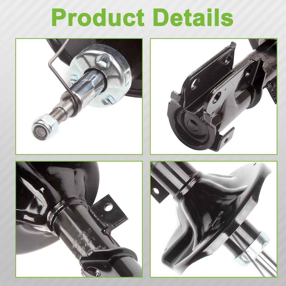 SCITOO Front Shock Absorbers Fit for 2001 2002 2003 2004 2005 for Chrysler Sebring/for Dodge Stratus,1999 2000 2001 2002 2003 for Mitsubishi Galant 235631 Set of 2 Struts