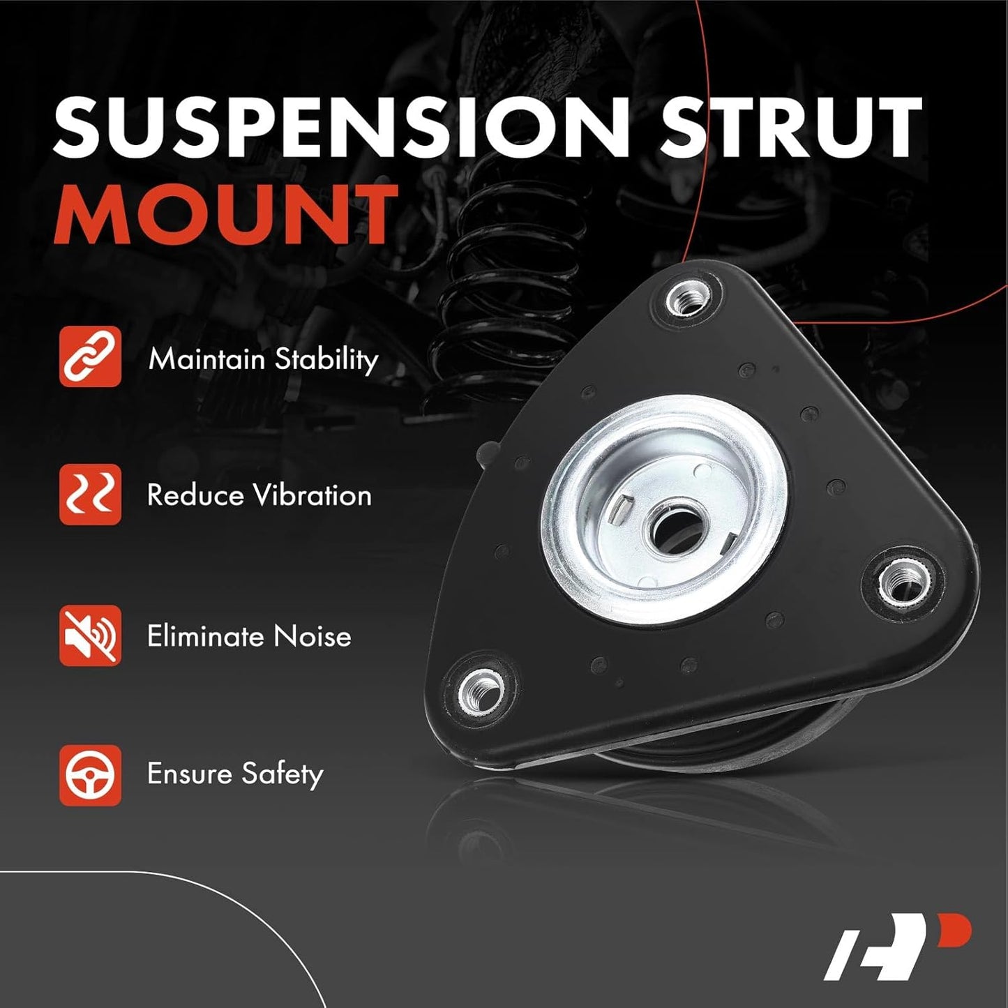 A-Premium Front Driver or Passenger Suspension Strut Mount Compatible with Mazda 3 2004-2013 5 Volvo C70 2006-2013 C30 2007-2013 S40 2004-2011 V50