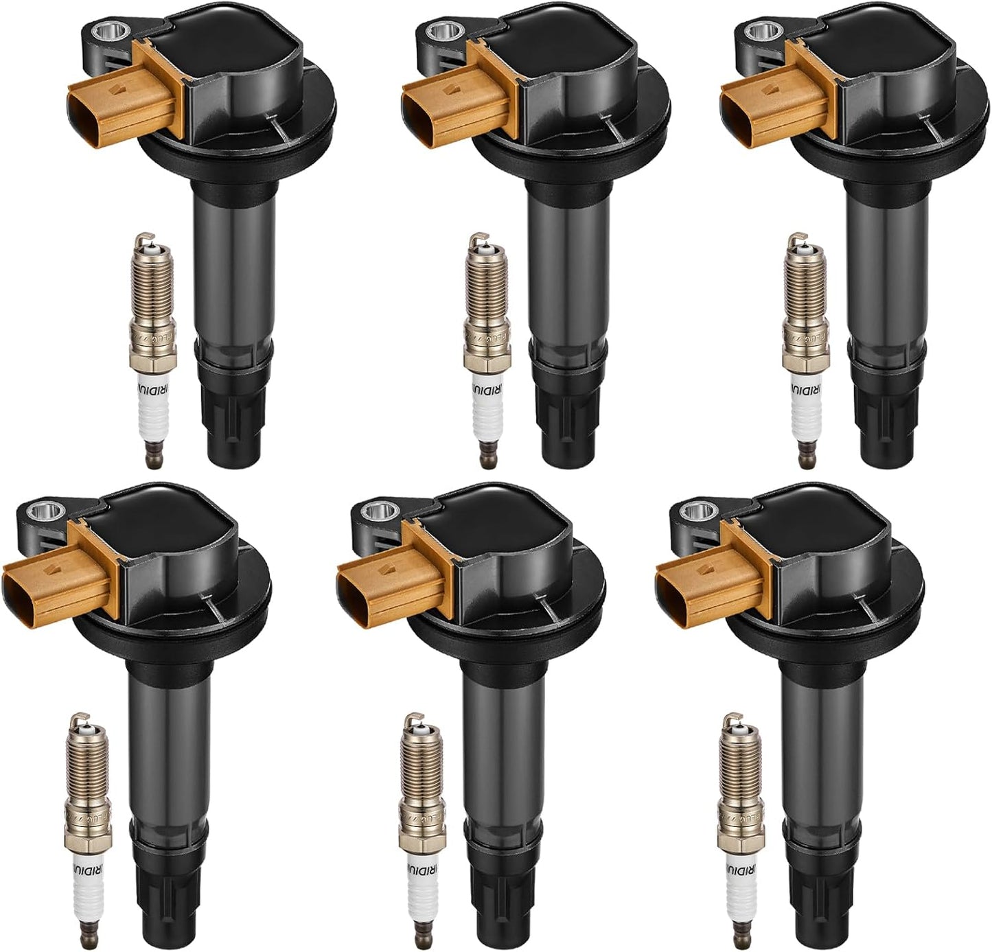 7-Pack UF835 Ignition Coils Compatible with Ford F-150 2018-2021/Mustang 2018-2020 5.0L V8 - Replaces for DG565, 5C2272, JR3Z12029A