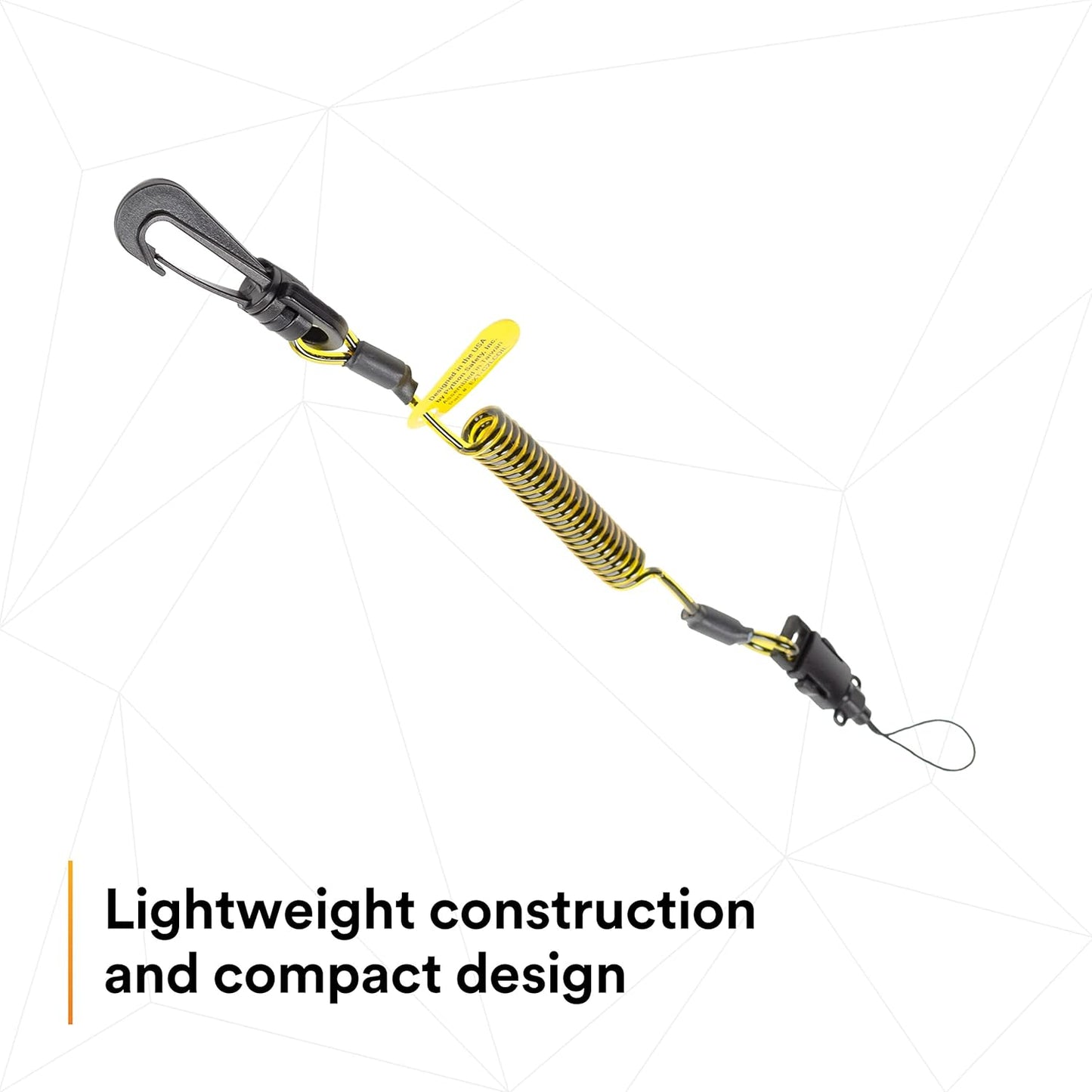 3M - EXT-C2LCOIL-10PK DBI-SALA Fall Protection For Tools,1500060,Clip2Loop Coil Tether For Small Objects, Swivel Snap For Any D-Ring Attachment, Side Release Loop,10-Pack