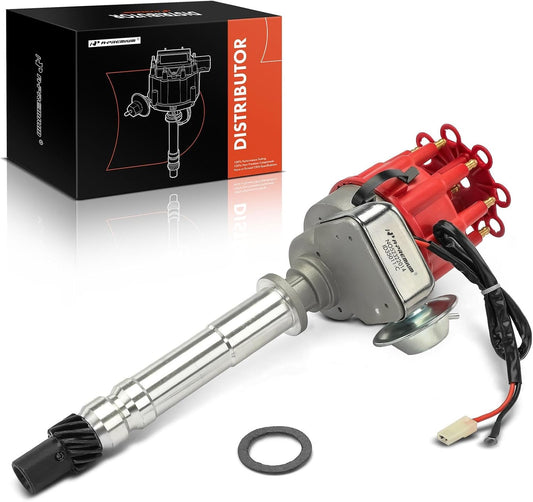 A-Premium Ignition Distributor with Cap and Rotor Compatible with Chevrolet Chevy Small Block/Big Block SBC/BBC 283 350 396 400 427 454 (Except 348 and 409)
