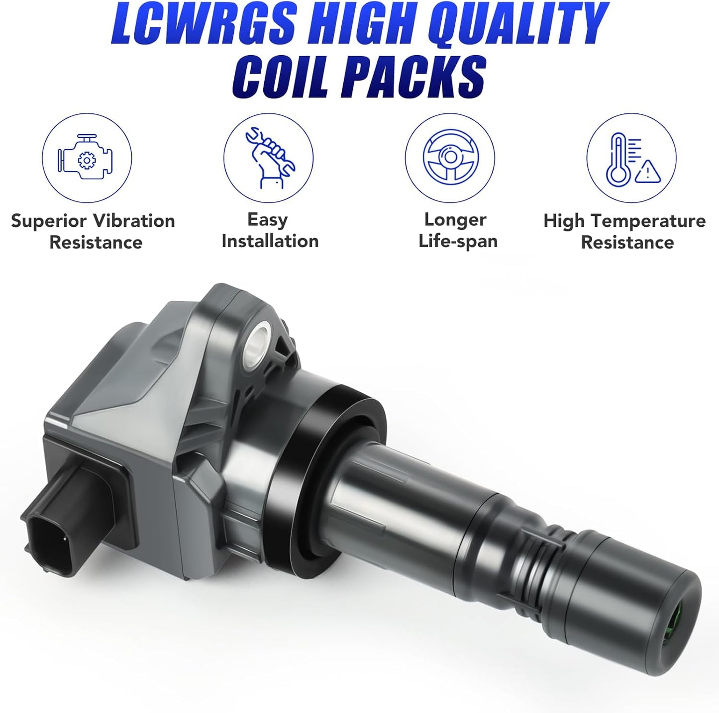 Set of 4 Coil Packs and Spark Plugs Fits for Honda Civic Acura ILX 2012 2013 2014 2015 1.8 Ignition Coils Spark Plugs Replaces UF672