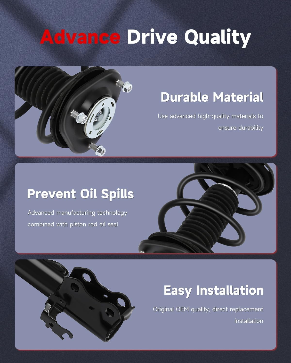 Complete Struts Shock Absorbers Fits for Toyota RAV4 (2.4L L4) 2006 2007 200, for Toyota RAV4 (2.5L L4) 2009 2010 2011 2012 cciyu 172276 172275 Quick Struts Assembly Front Pair Struts 4WD AWD FWD