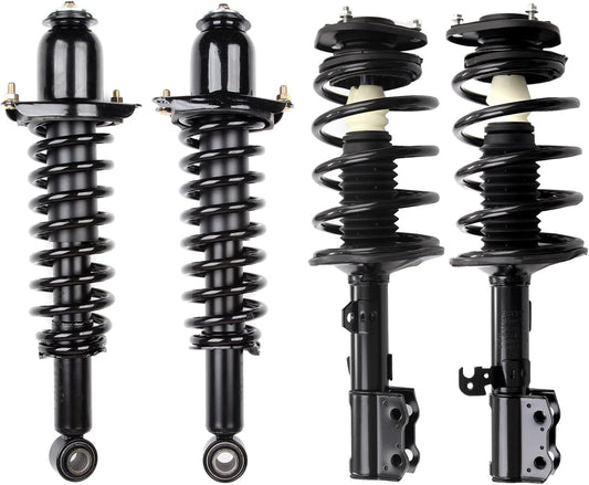 Struts And Shock Front and Rear Pair Pair Compatible with 2003-2008 for Toyota Corolla Complete Struts Assembly 172115 172114 171373L 171373R