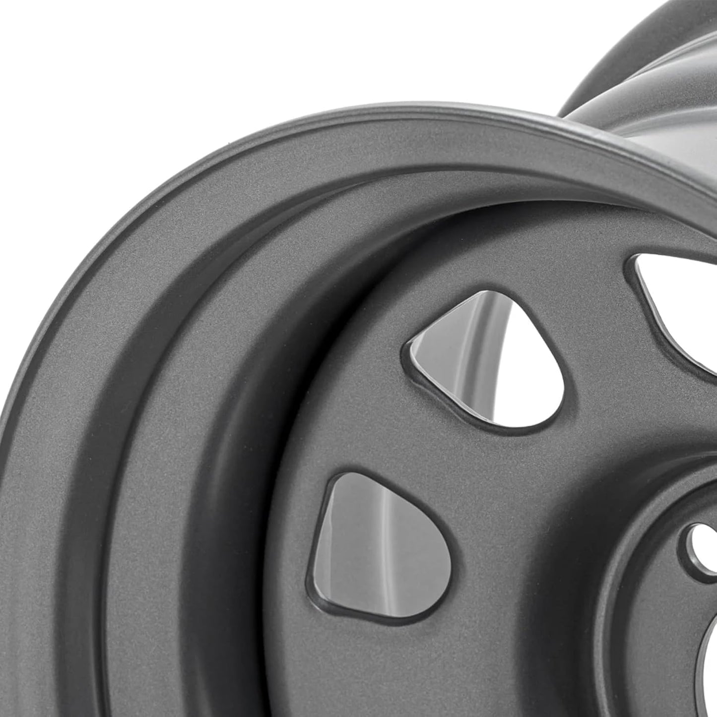 Rough Country Steel Wheel | 17x9 | 6x5.5 | 4.25 Bore | -12 Gunmetal Gray Painted (17 x 9. inches /6 x 4 inches, -12 mm Offset)