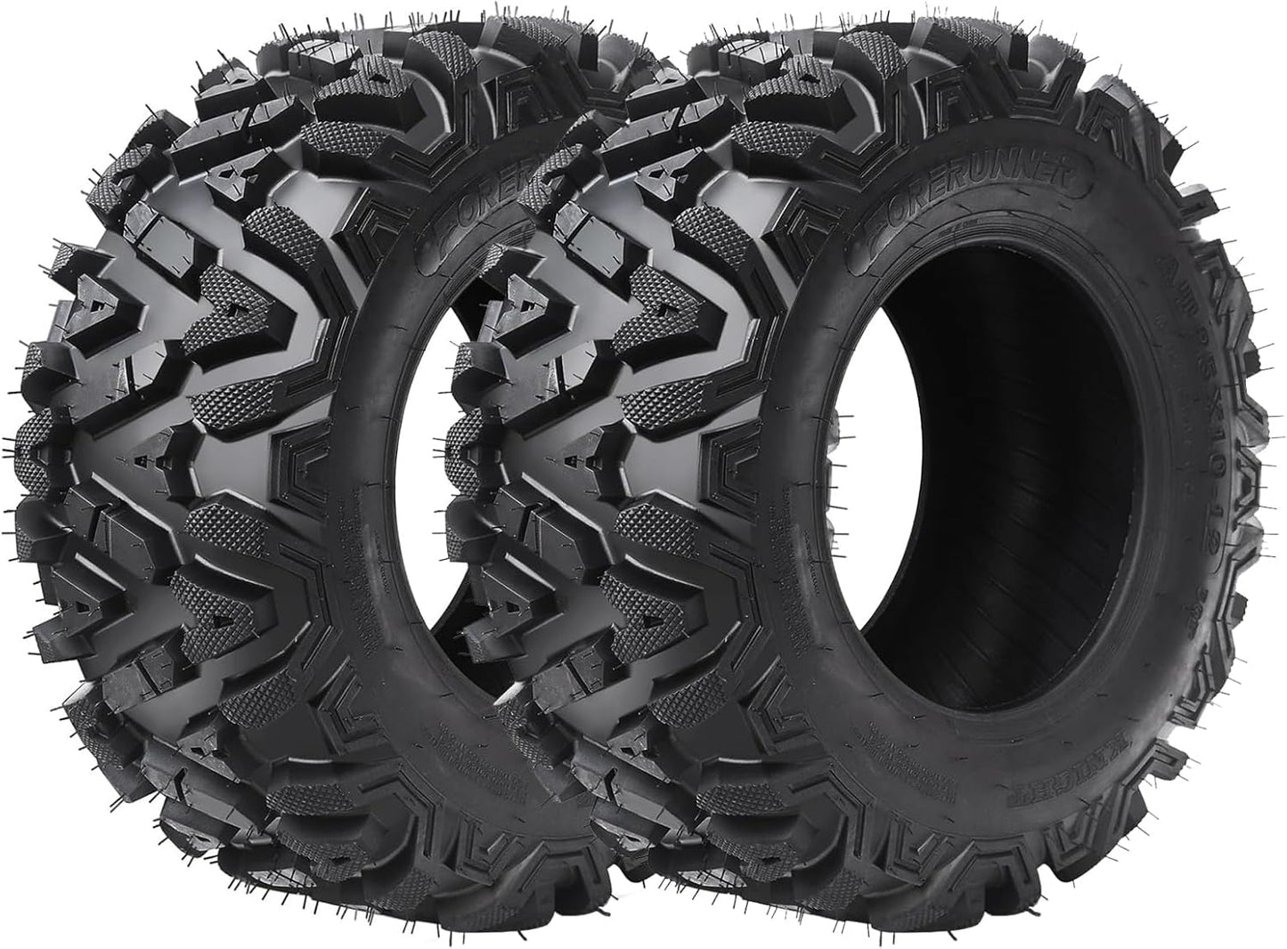 2 Pack ATV UTV AT Mud & Trail Tires,26x9-14 6PR Professional Terrain Off-Road Tires