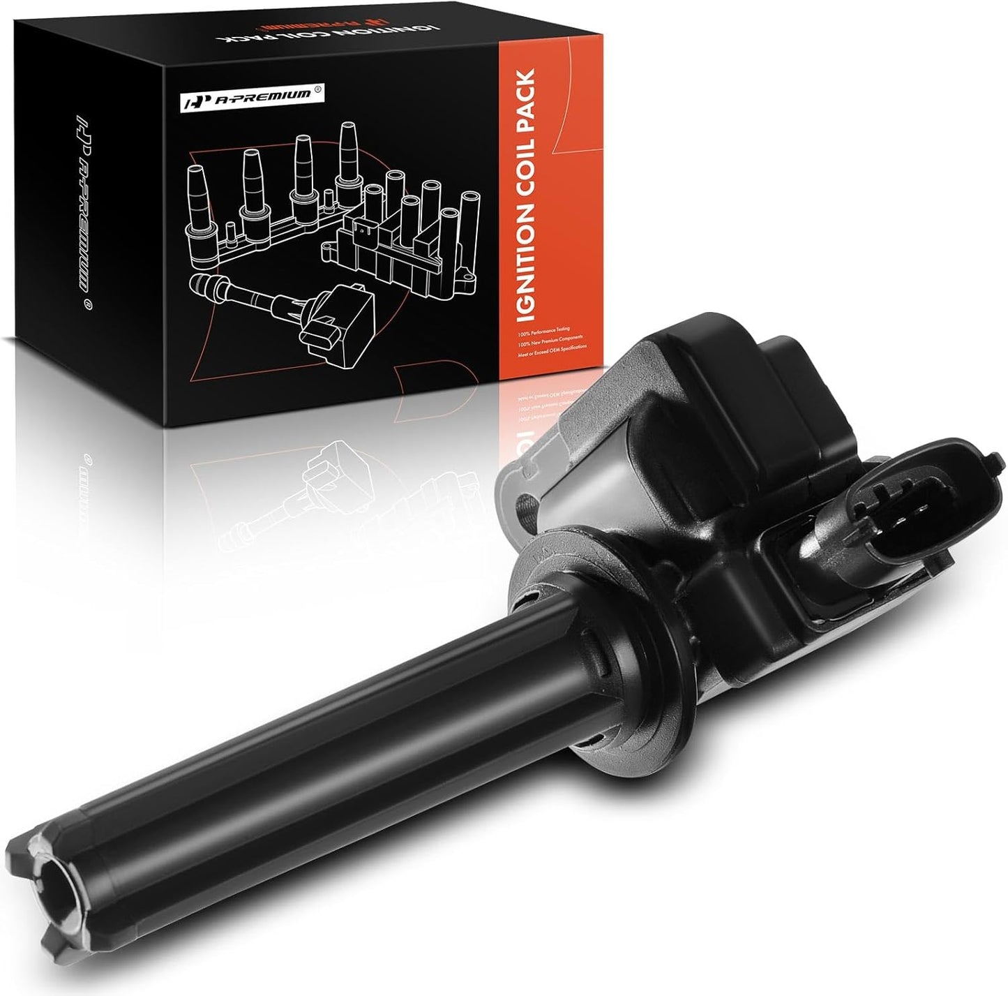 A-Premium Engine Ignition Coil Pack Compatible with Saab 9-3 2003-2011 9-3X 2010-2011 2.0L Turbo Only 4-PC Set