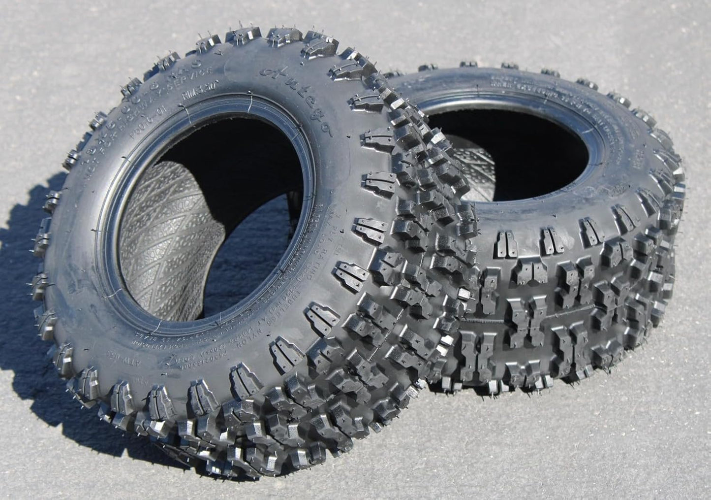 Antego 13x5.00-6 Non-Directional Snow Tires (Set of 2) - Tailored for Superior Winter Grip