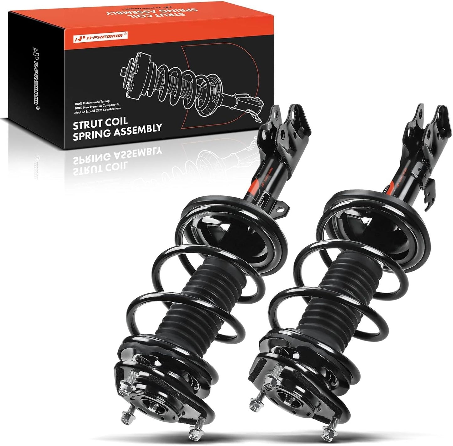 A-Premium Front Complete Strut w/Coil Spring Assembly Shock Absorber Compatible with Toyota Corolla 2003-2008