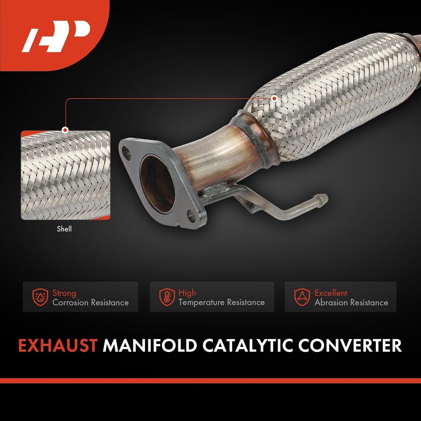 A-Premium Exhaust Manifold Catalytic Converter Kit Direct-Fit Compatible with Ford Transit Connect 2014 2015 2016 2017 2018 2.5L, EPA Compliant