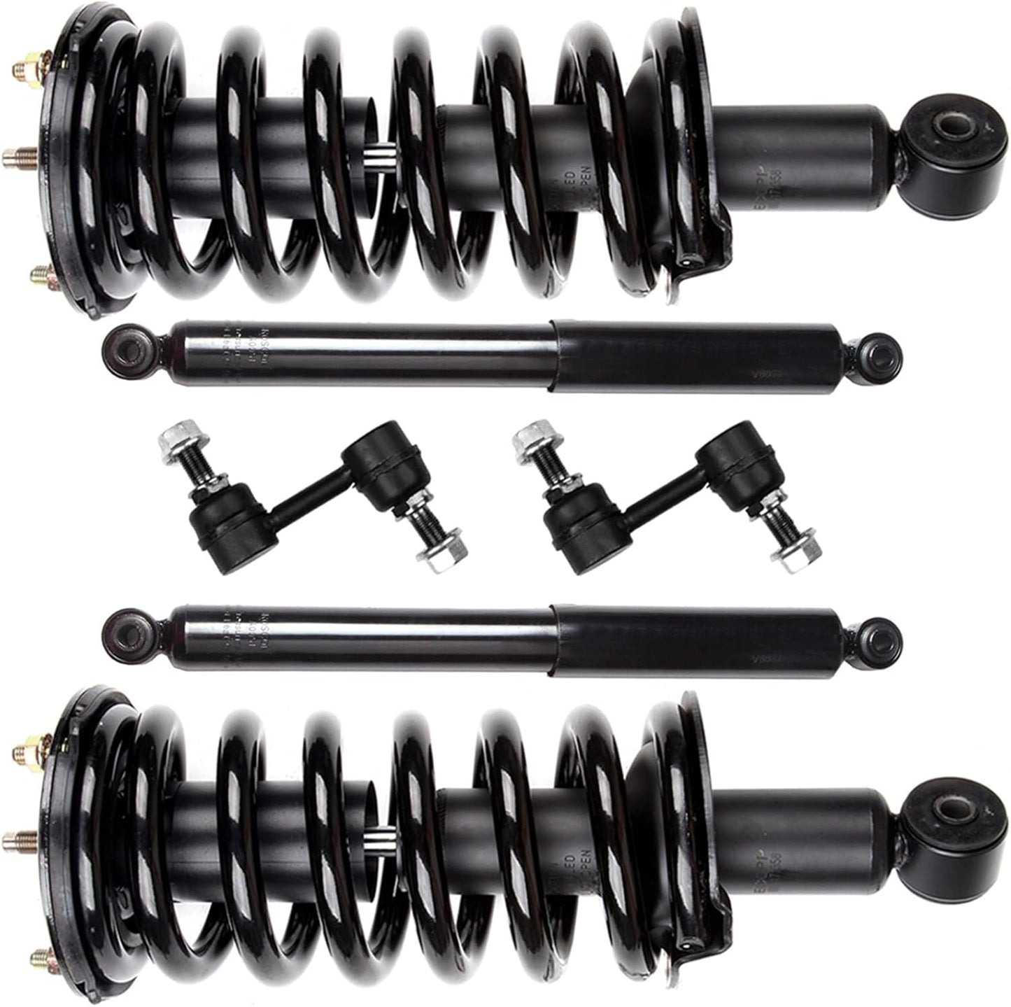 SCITOO Struts Shock suspension kit for 2004 2005 2006 2007 2008 2009 2010 2011 2012 2013 2014 2015 for Nissan Titan Front Strut Spring Assembly Rear shock absorber Stabilizer Bar Link 6 Pcs,171358