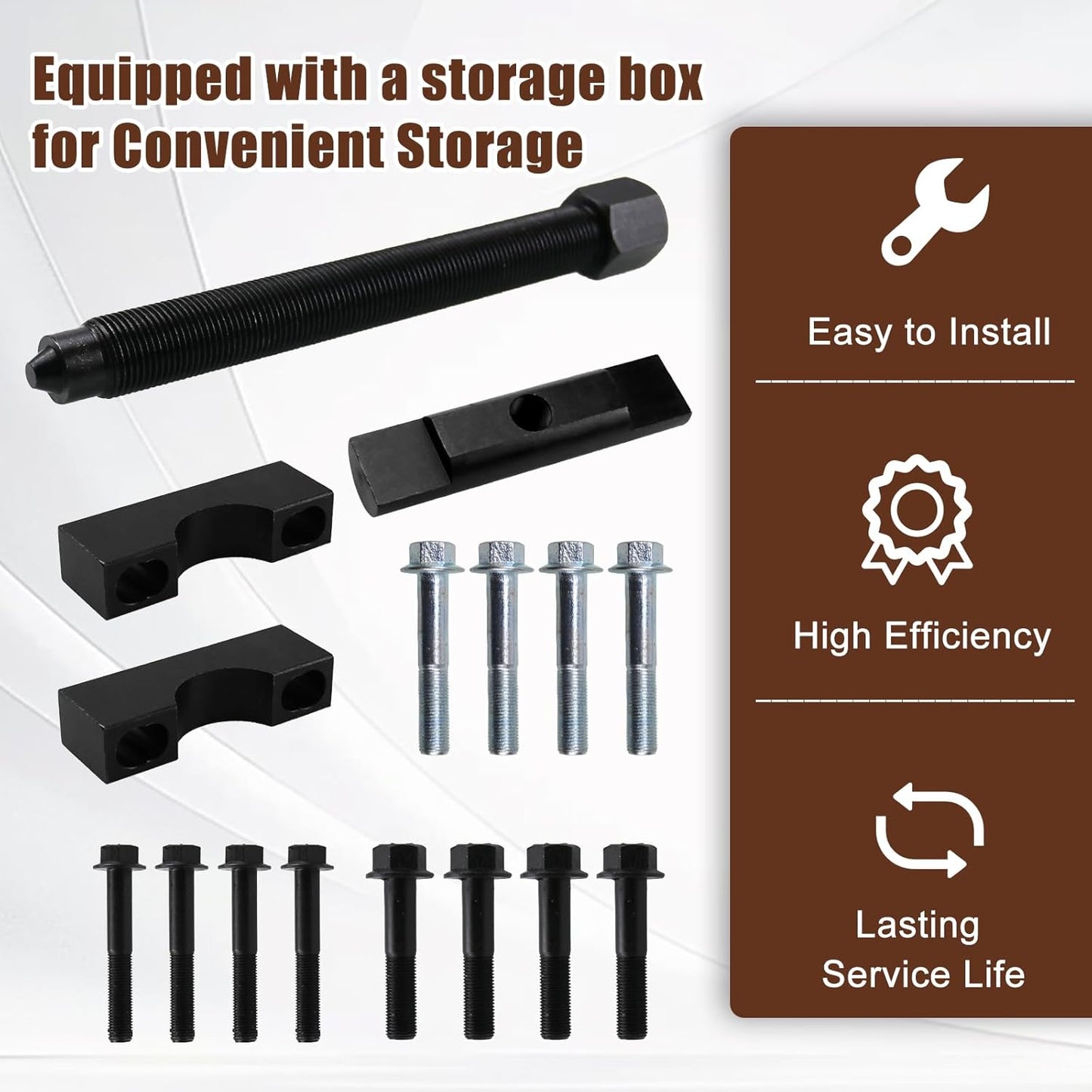 RULLINE Commercial Heavy Duty 60050 Yoke Puller for Semi Trucks, Compatible with Class 6-8 Transportation Trucks & Equipment – Model 10803