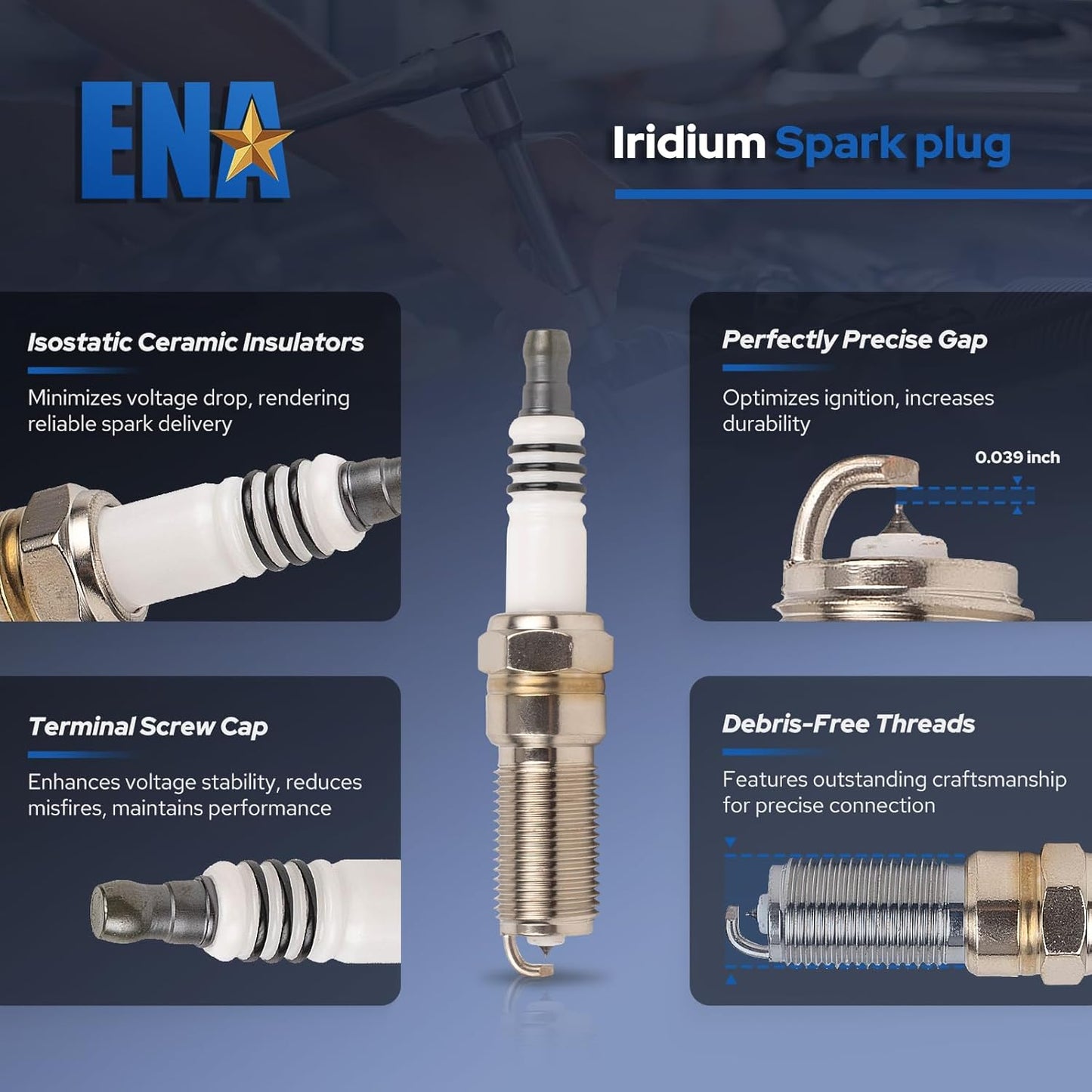 Set of 6 Ignition Coil Pack and Spark Plugs Iridium Compatible with 2002 2003 2004 2005 Chevy Trailblazer GMC Envoy Ascender Bravada Buick Rainier 9-7X 4.2L L6 Spark Plug Coils Replaces# UF303 41103