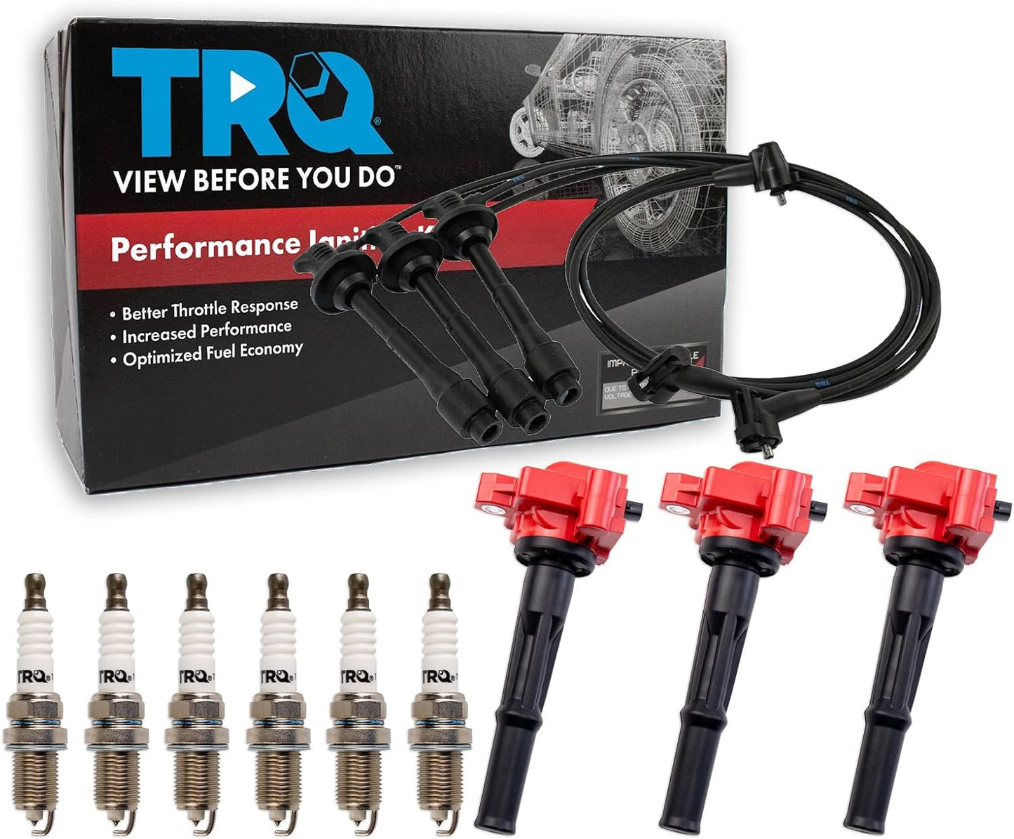 TRQ Ignition Kit Compatible with 1996-2002 Toyota 4Runner 1995-2004 Tacoma 2000-2004 Tundra