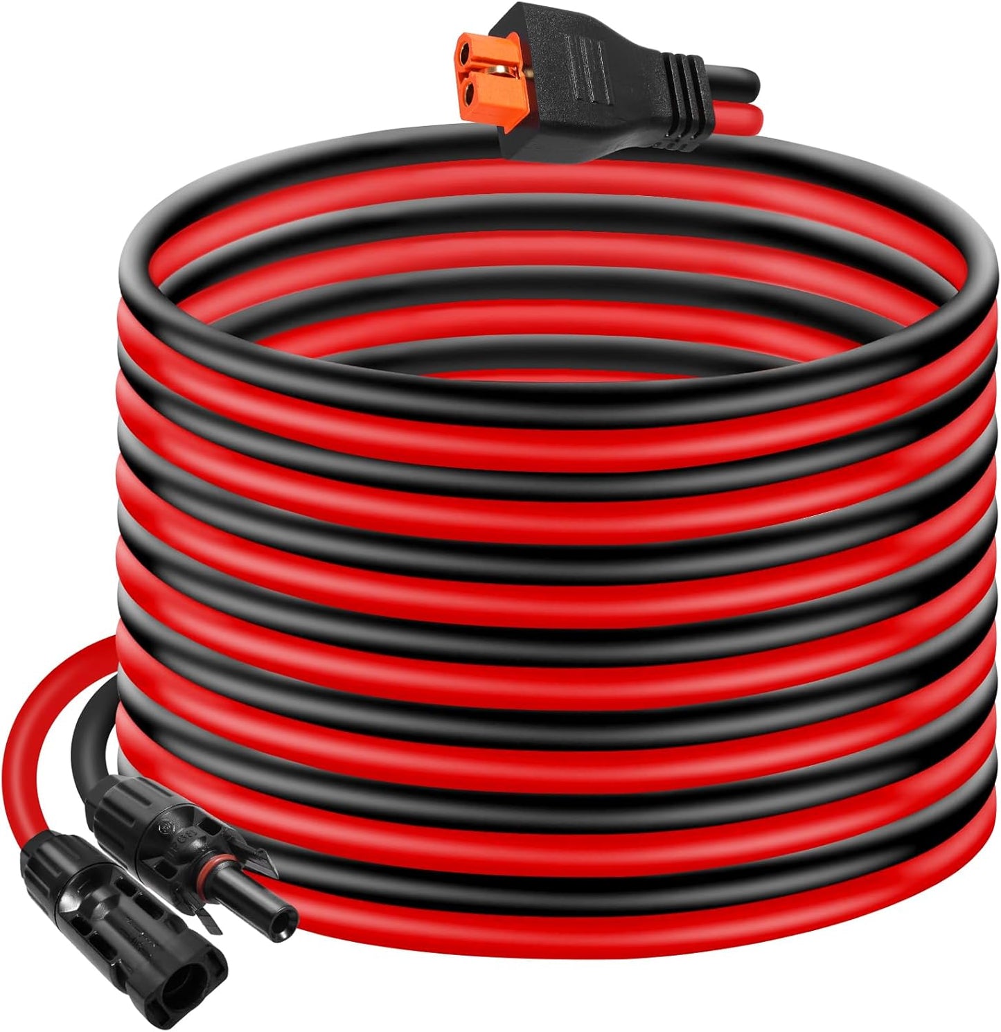 10AWG Tinned Copper Wire XT60i to Solar Panel Connector Extension Cable 35FT – Heavy-Duty Solar to XT60i Cable for RC Batteries, Drones, Solar Power Systems, and Renewable Energy Applications