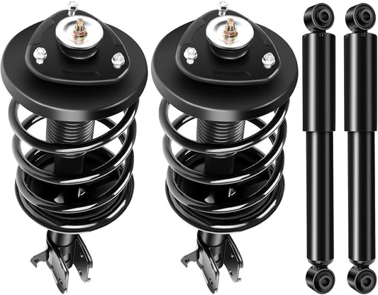 SCITOO Front and Rear Complete Struts Assembly Shock Absorber for Honda Odyssey 1999-2004 Automotive Replacement Struts 171598 171597 37246 - Set of 4
