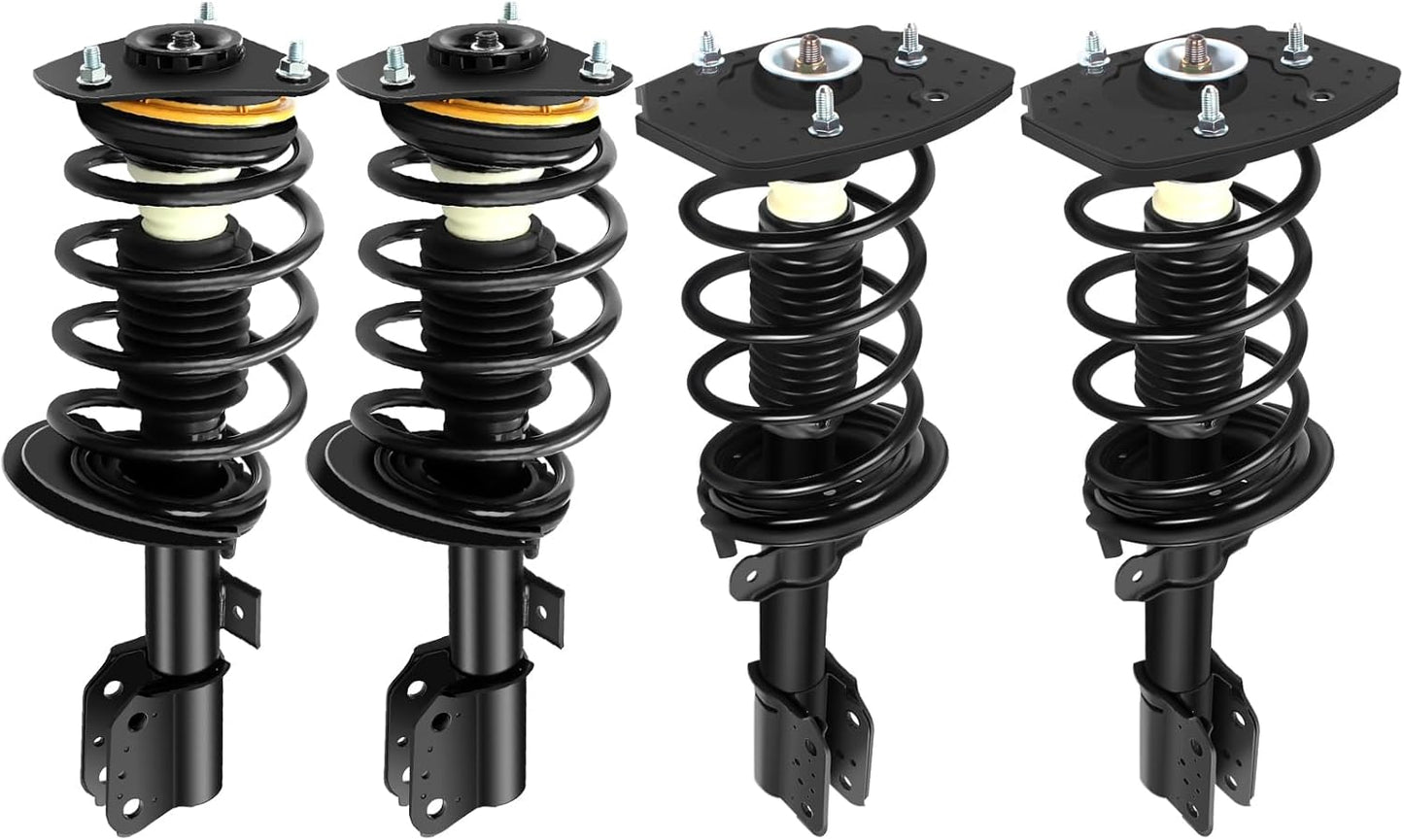 SCITOO Front and Rear Pair Strut & Spring Complete Assembly Compatible with 2004 2005 2006 2007 2008 for Pontiac Grand Prix Complete Struts 172471L 172471R 172177