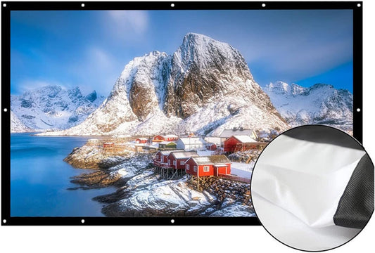 16:9 180 200 250 300 Inch HD Matt White Anti-Crease Projection Screen Wall Mounted Home Theater Big Canvas (Color : 0 Size : 300 inch) (250 inch)