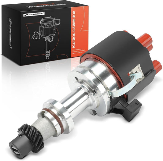 A-Premium Ignition Distributor with Cap and Rotor Compatible with Volkswagen Jetta 1985-1992 1994-1995 1998, Passat 1991-1992, Golf 1985-1998, Fox 1991-1993, Corrado 1990-1992, Cabriolet & Audi 4000