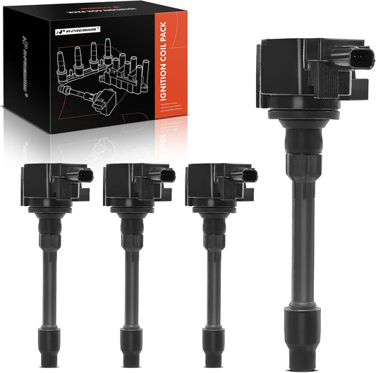 A-Premium Ignition Coil Set of 4 Compatible with Honda & Acura Vehicles - 1.5L 2.0L - CR-V 2017-2023, Civic 2016-2023, Accord 2018-2022, RDX 2019-23, TLX 2021-23
