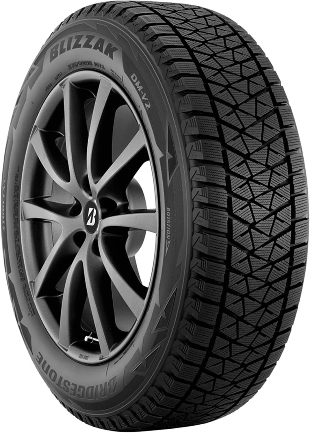 Bridgestone Blizzak DM-V2 Winter/Snow SUV Tire 275/55R20 117 T Extra Load