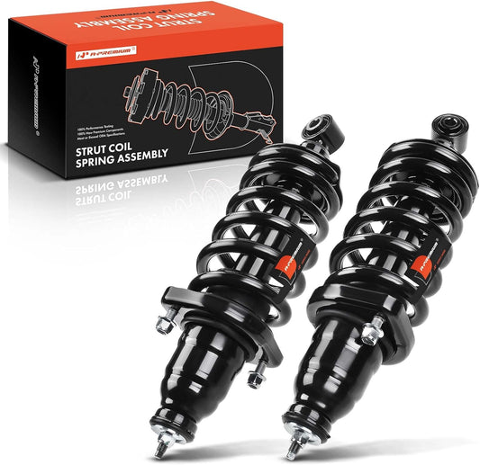 A-Premium Set of 2 Rear Complete Strut & Coil Spring Assembly Compatible with Honda Element 2003-2011, EX/LX