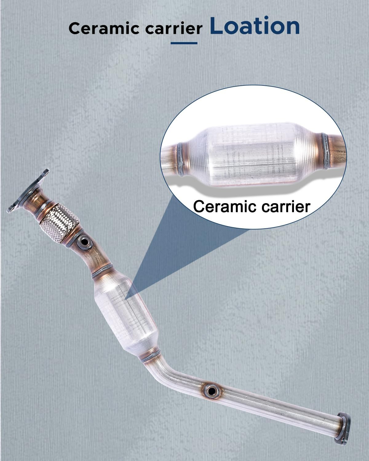 Catalytic Converter Stainless Steel Direct-Fit For 2005-2007 Chevy Cobalt/2006-2007 HHR/2007 Pontiac G5/2006 Pontiac Pursuit/2005-2007 Saturn Ion 2.2L (EPA Approved)