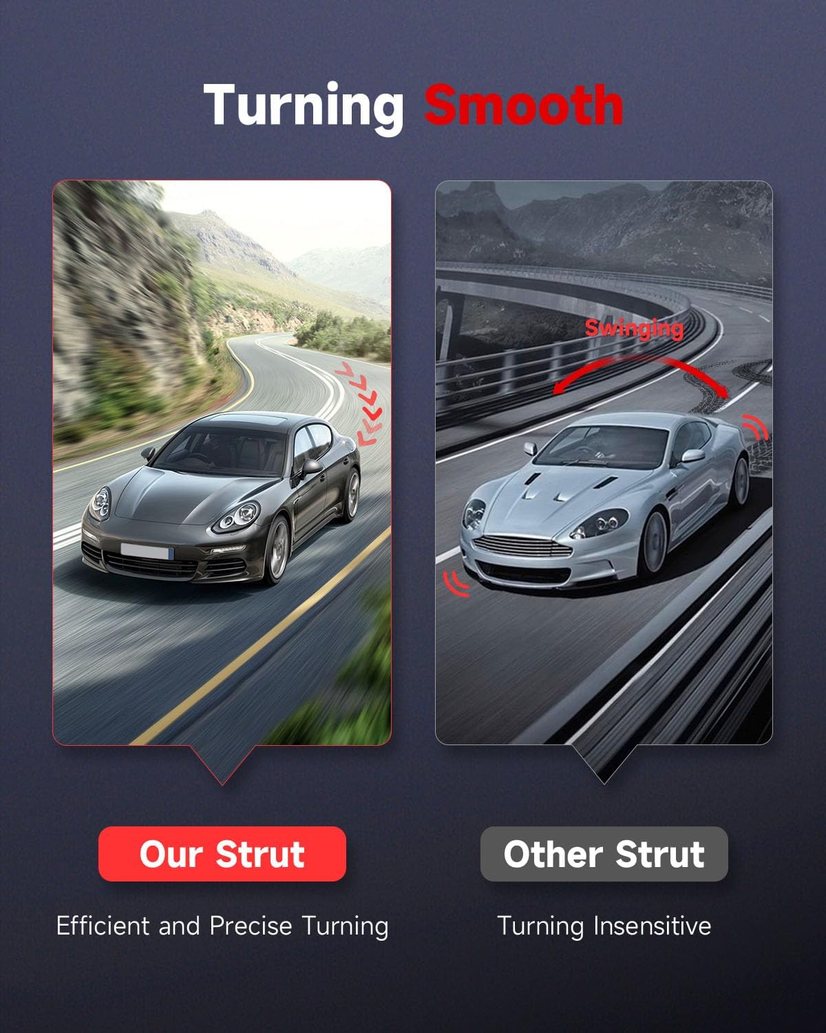 cciyu Front Complete Struts shock and Struts Fits for Nissan Quest 2011 2012 2013 2014 2015 2016 2017 11487 11488 Quick Struts Assembly -2PCS