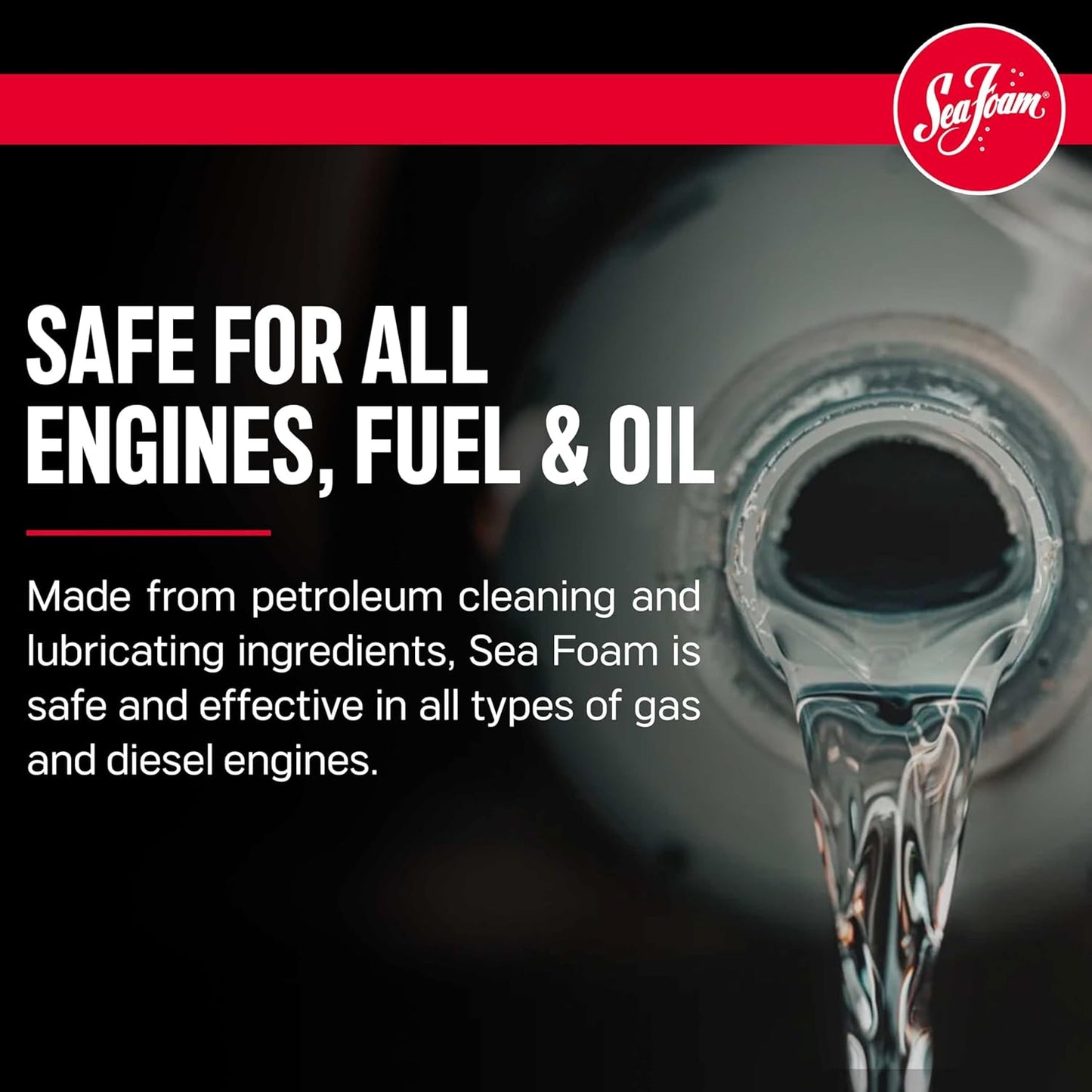 Sea Foam Motor Treatment Fuel & Oil Additive, SF16, 16 oz, Pack of 6