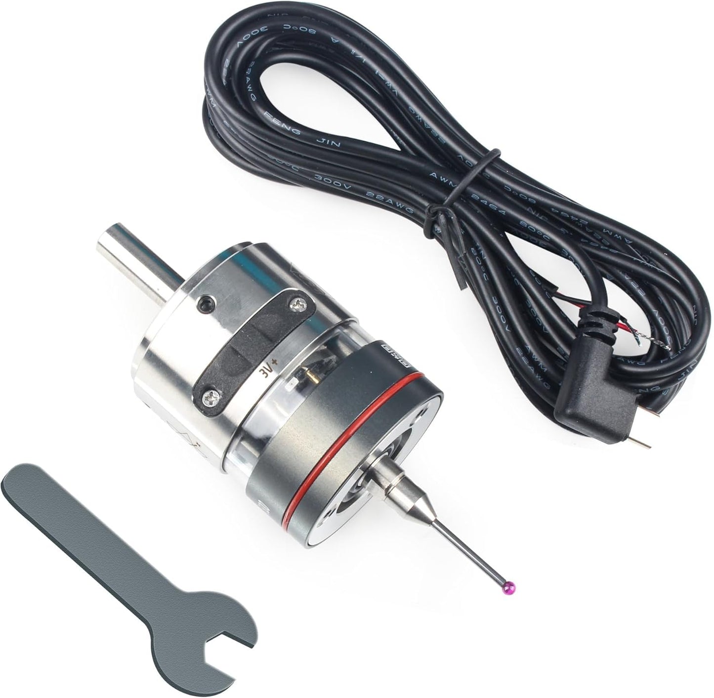 CNCTOPBAOS High Precision 3D Edge Finder 0.001mm NO,Waterproof CNC Machining Center Trigger Touch Probe,Milling Machine Automatic Find Center Position Locator,XYZ Coordinate Tool Setter Measuring+Tip