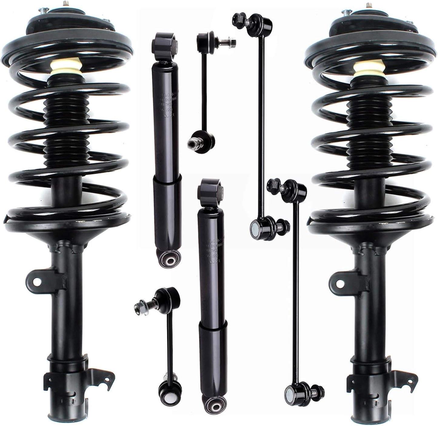 SCITOO Struts Shock suspension kit For Honda Pilot 2006 2007 2008 Complete Struts Assembly,Shock absorber,Stabilizer Bar Link Kit 8 Pcs,171451,171452,437246,K750124,K90716,K90717