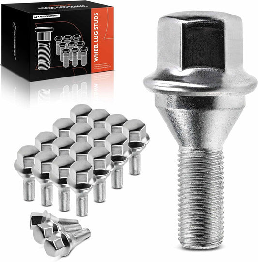 A-Premium 20Pcs M12-1.25 Wheel Studs Compatible with Jeep Compass 2018-2021, Cherokee 2014-2021 & Chrysler 200 2015-2017 & Dodge Dart 2013-2016, Replace# 6509933AA, 53182366