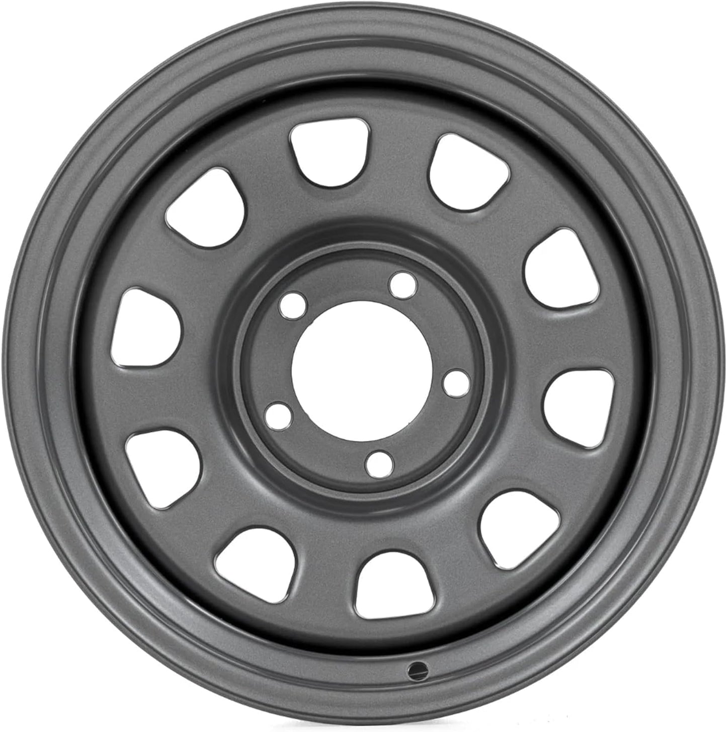 Rough Country Steel Wheel | 17x9 | 6x5.5 | 4.25 Bore | -12 Gunmetal Gray Painted (17 x 9. inches /6 x 4 inches, -12 mm Offset)