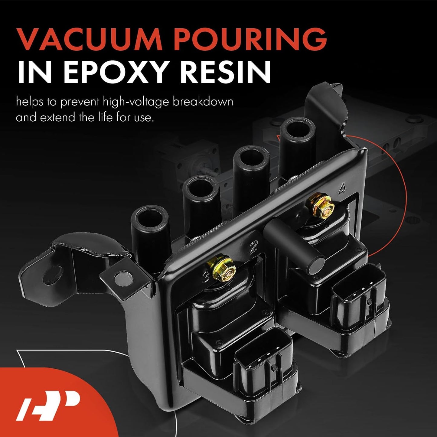 A-Premium Engine Ignition Coil Packs Compatible with Mazda Miata 1994-1995
