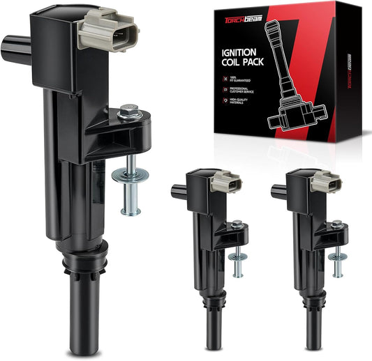 Torchbeam 3 Packs Ignition Coil UF640 Fit for 2009-2012 Dodge Dakota Durango Nitro Ram 1500 Truck Jeep Commander Grand Cherokee Liberty Mitsubishi Raider 3.6L V6 Replacement for 5149199AA C1652 UF640