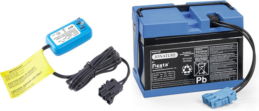 12 Volt Charger and 12V 12AH Battery Combo Kit for Peg Perego for Polaris RZR 900 for John-Deere Gator XUV for Polaris Slingshot for Gaucho Rock'in Children Ride on Car