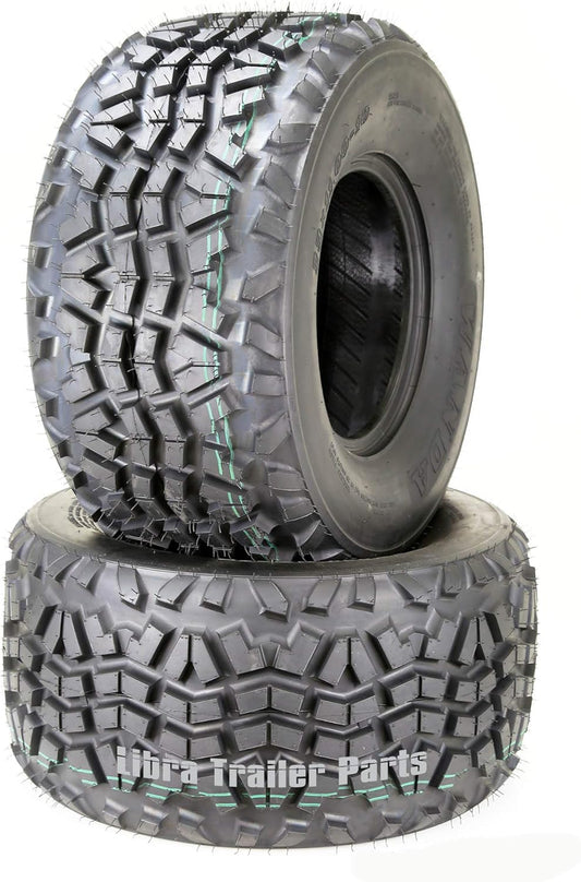 WANDA Set of 2 Utility ATV tires 23x11-10 for 09-17 Kawasaki MULE 4000/4010 High Load Cap
