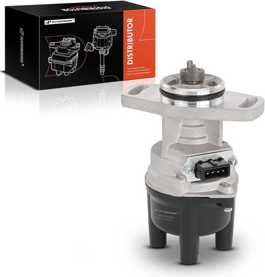 A-Premium Ignition Distributor with Cap and Rotor Compatible with Nissan Sentra 1989-1994, NX 1991-1993, Pulsar NX 1989-1990, 1.6L Gas