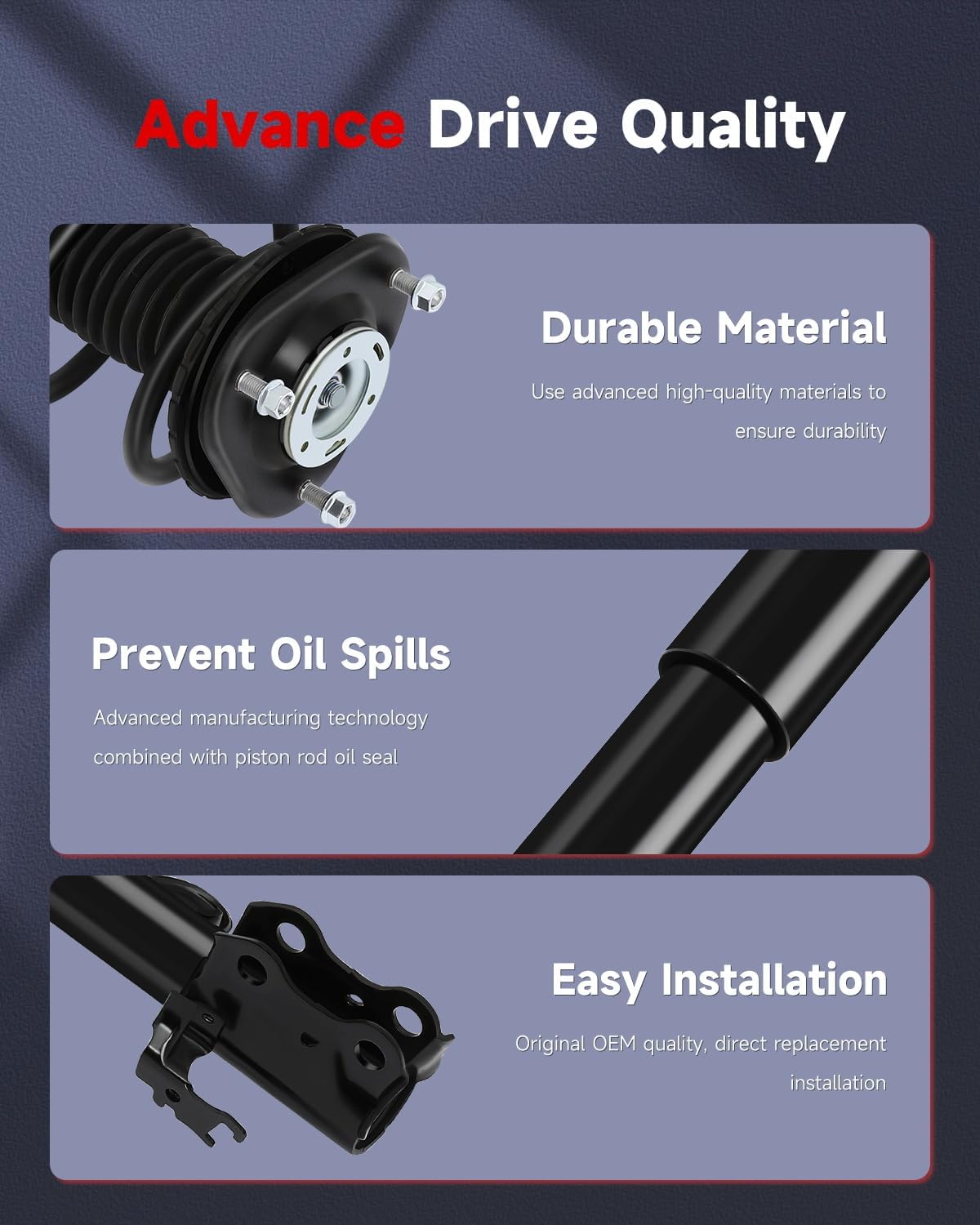 Complete Struts Shock Absorbers Fits for 2006-2012 for Toyota RAV4 cciyu 172276 172275 37289 Quick Struts Assembly Front Rear Pair Struts 4WD AWD FWD