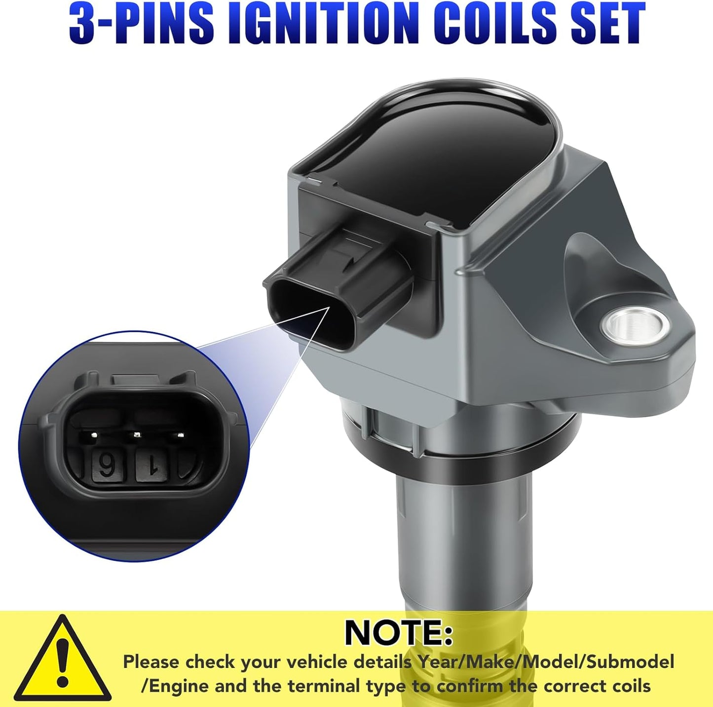 Set of 4 Coil Packs and Spark Plugs Fits for Honda Civic Acura ILX 2012 2013 2014 2015 1.8 Ignition Coils Spark Plugs Replaces UF672